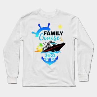 Cruise Family Vacation Matching Group Crew Squad 2023 Long Sleeve T-Shirt